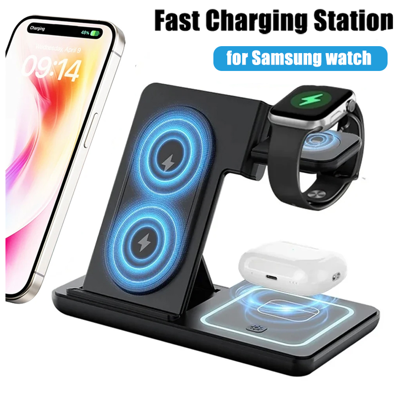 Watch Charger Cable - 3 in 1 Foldable Wireless Charger