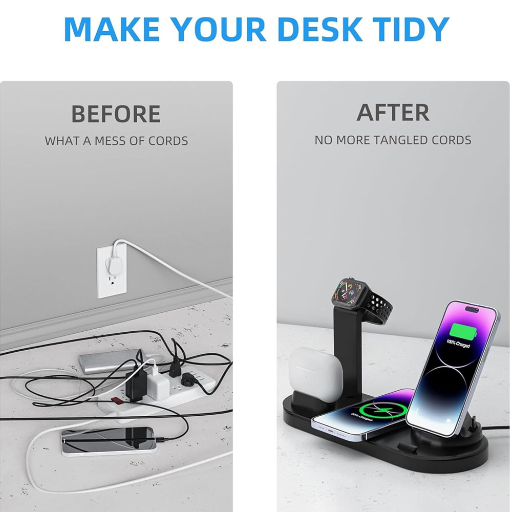 30W 7 in 1 Wireless Charger St - Watch Charger Cable 评论和价格
