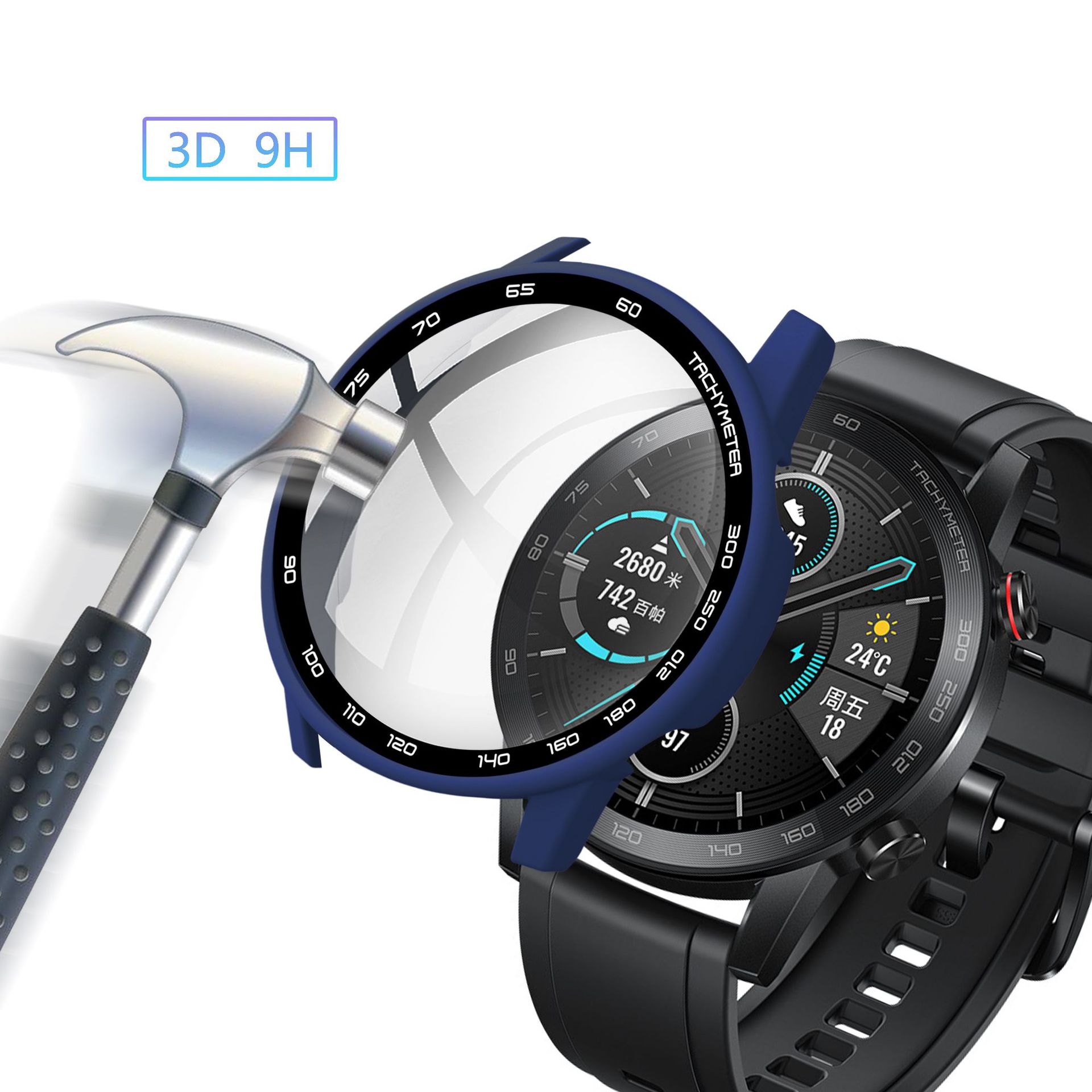Hard Edge Glass Screen Protect - Motorola Smartwatch Accessories 评论和价格