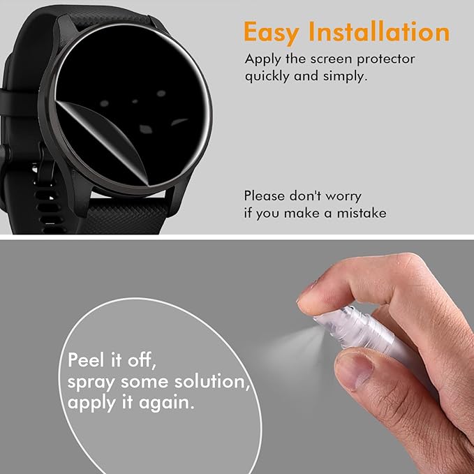 1-5Pcs Privacy Hydrogel Film F - Garmin Smartwatch Accessories 评论和价格