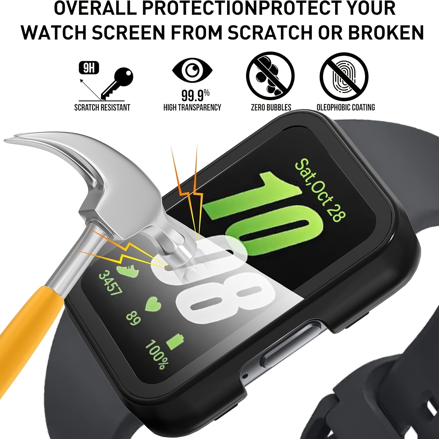 Glass+Case for Samsung Galaxy  - Samsung Smartwatch Accessories 评论和价格