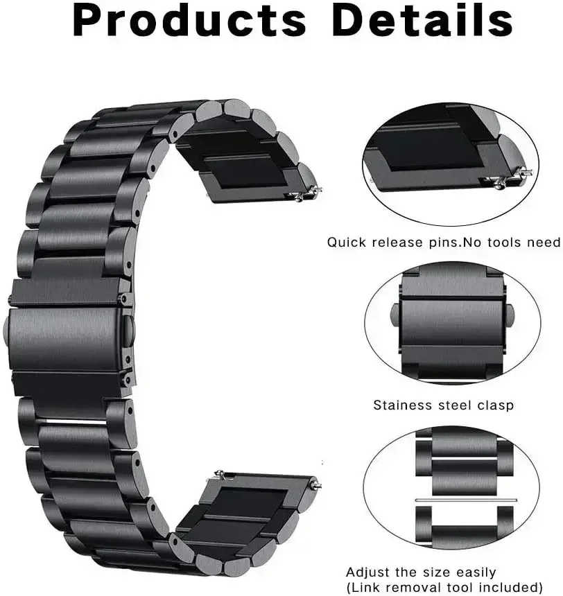 22mm Metal Stainless Steel Str - Xiaomi Smartwatch S4 Accessories 评论和价格