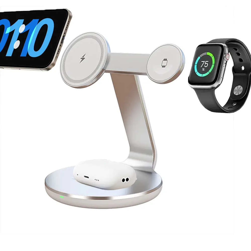 3 in 1 Wireless Charger Stand  - Watch Charger Cable 评论和价格