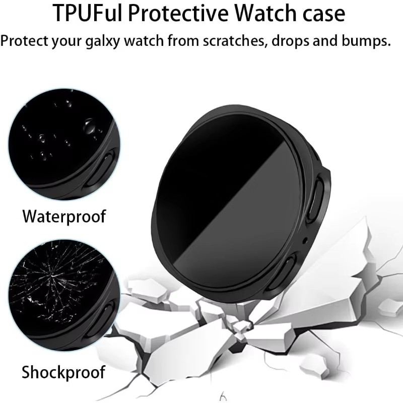 Privacy Glass+Case For Samsung - Samsung Smartwatch Ultra Accessories 评论和价格