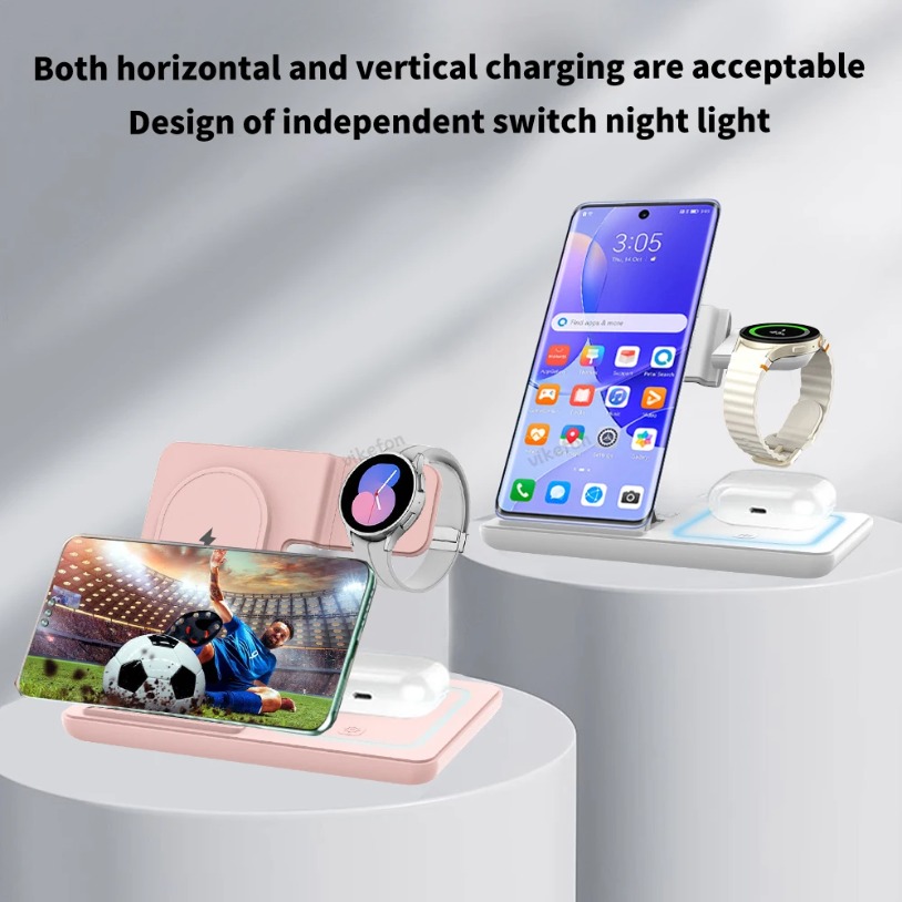 3 in 1 Foldable Wireless Charg - Watch Charger Cable 评论和价格