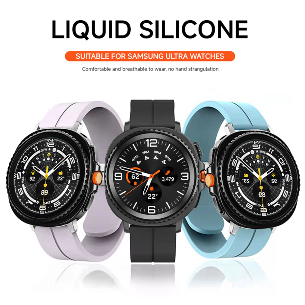 Silicone Strap for Samsung Gal - Samsung Smartwatch Ultra Accessories 评论和价格