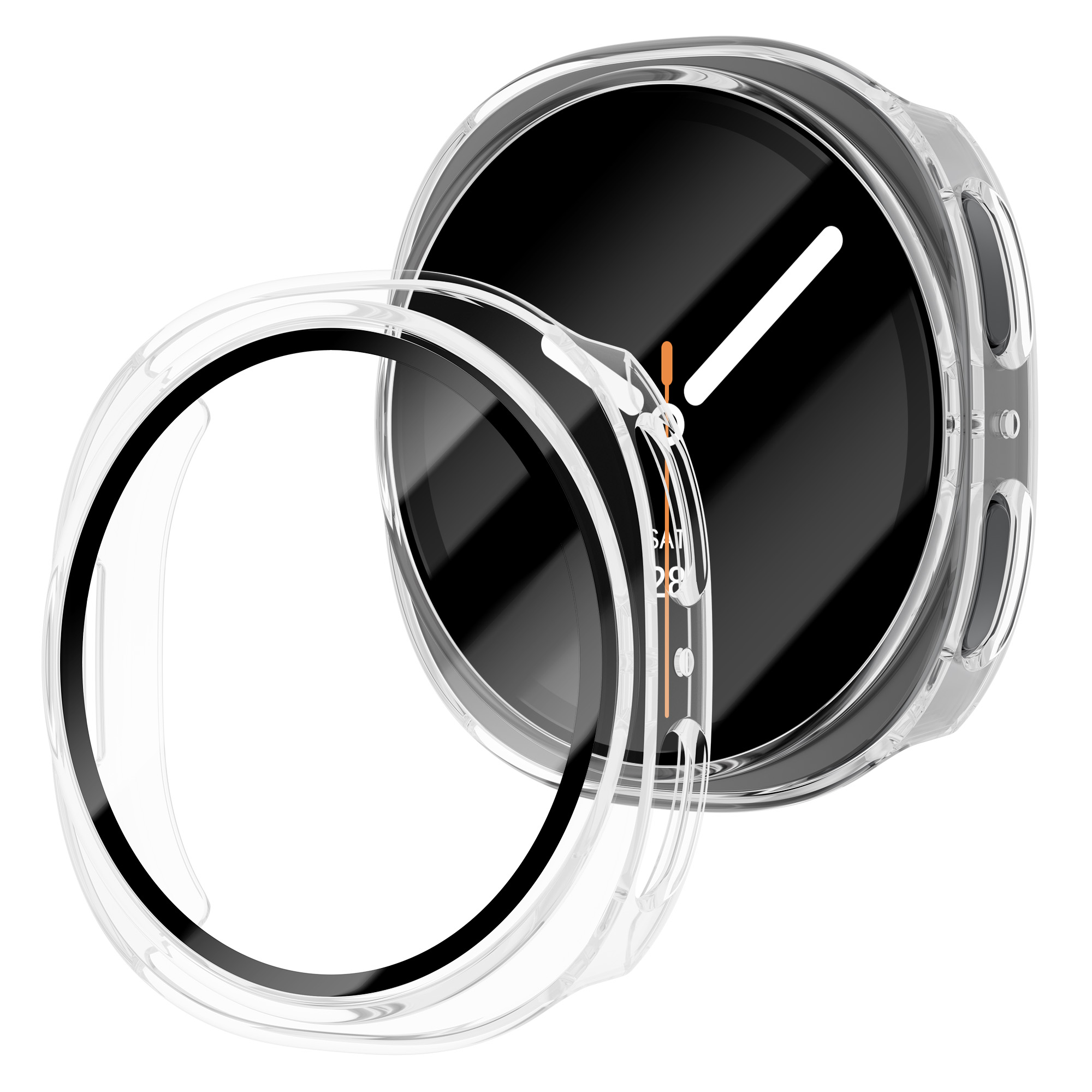 Tempered Glass+PC Case For Sam - Samsung Smartwatch Accessories 评论和价格