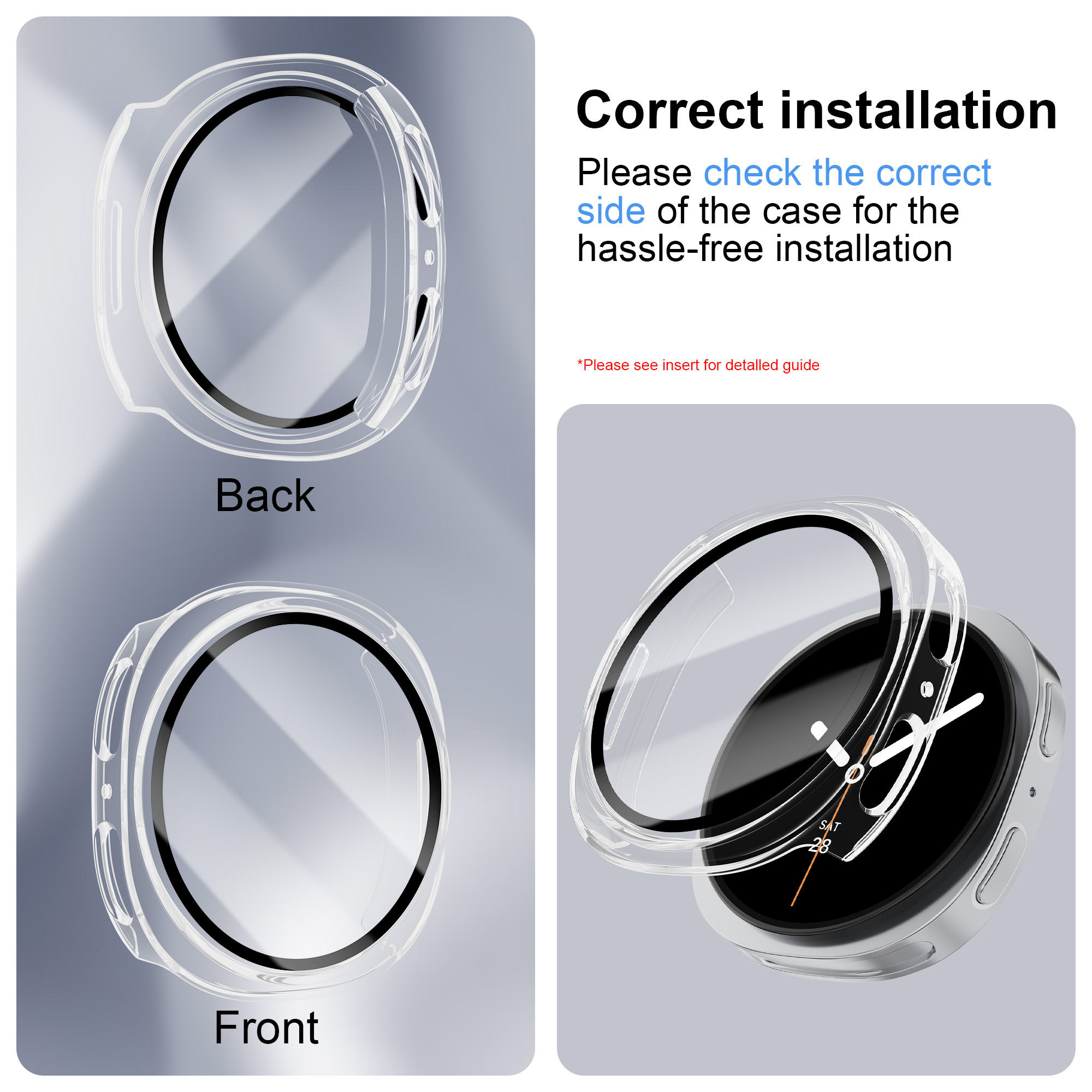 Tempered Glass+PC Case For Sam - Samsung Smartwatch Accessories 评论和价格