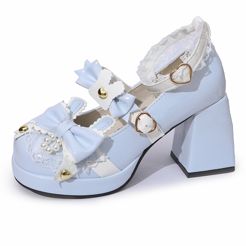 Women Lolita Shoes Classic Rou - Leather Classic Strap 评论和价格